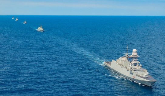 Nato Maritime Group 2 (SNMG2) ships are training in the Black Sea
